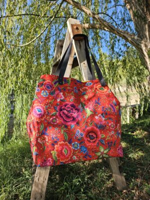 Sac Pivoines rouge