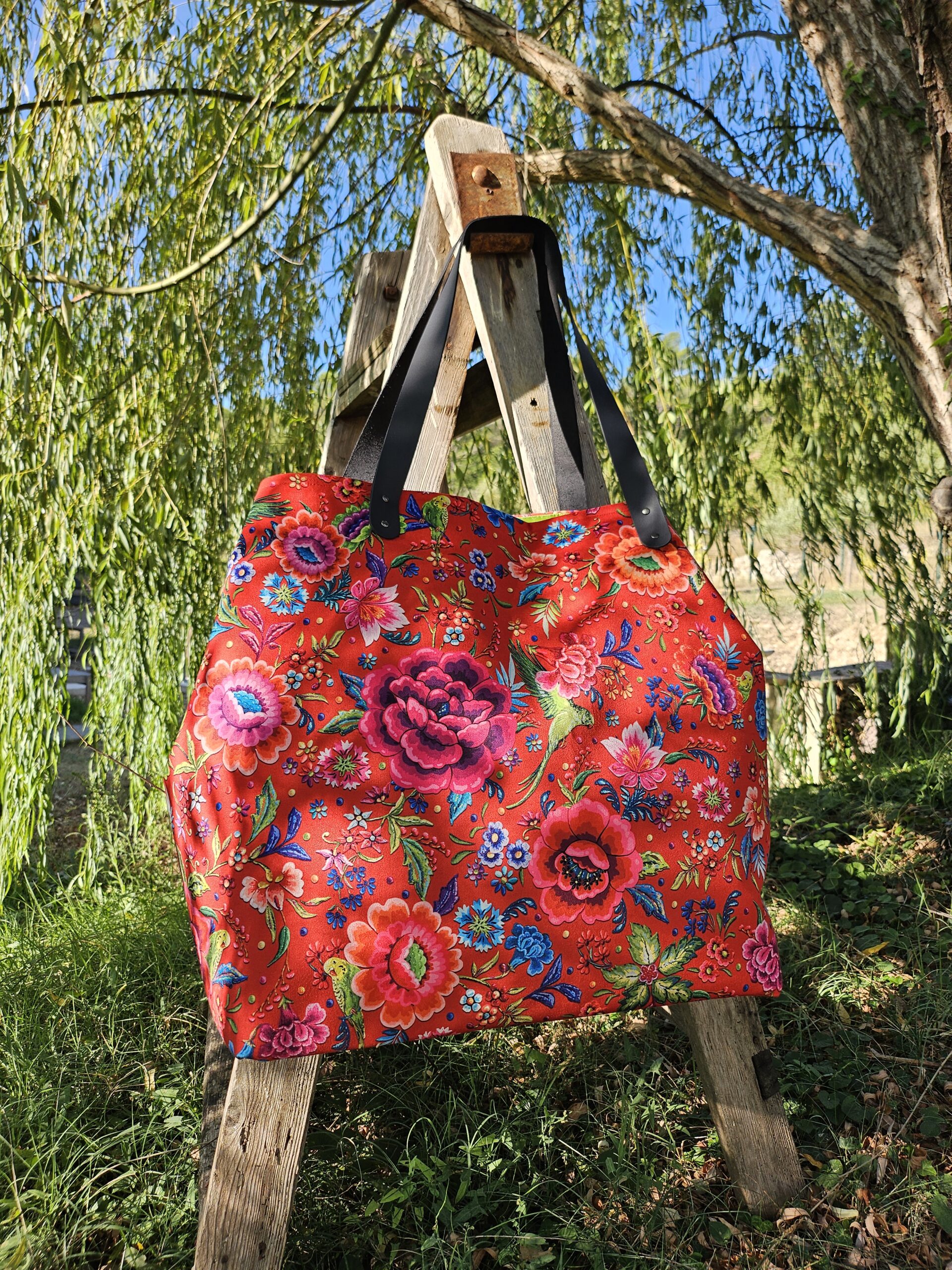 Sac Pivoines rouge