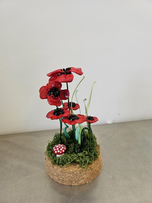 Cloche coquelicots