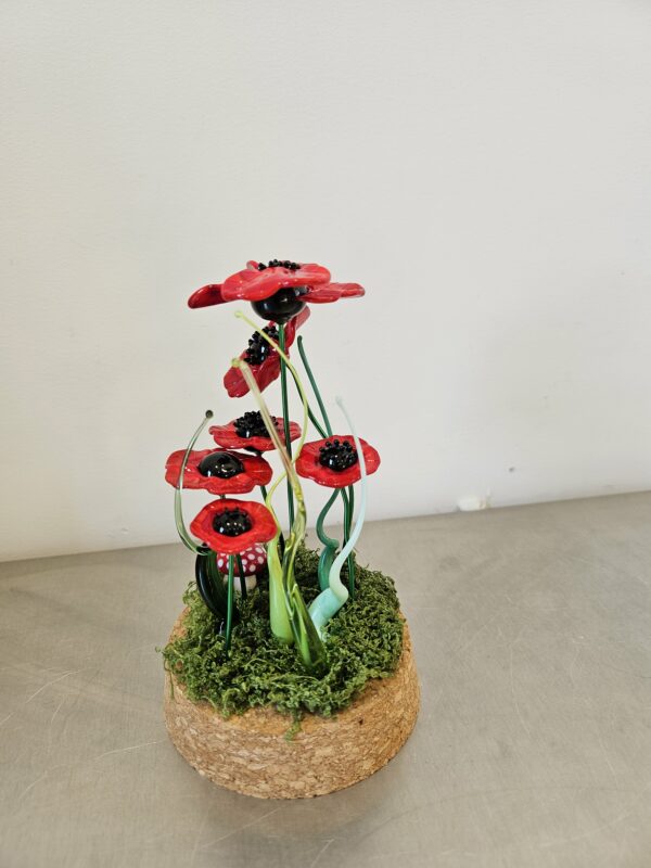 Cloche coquelicots