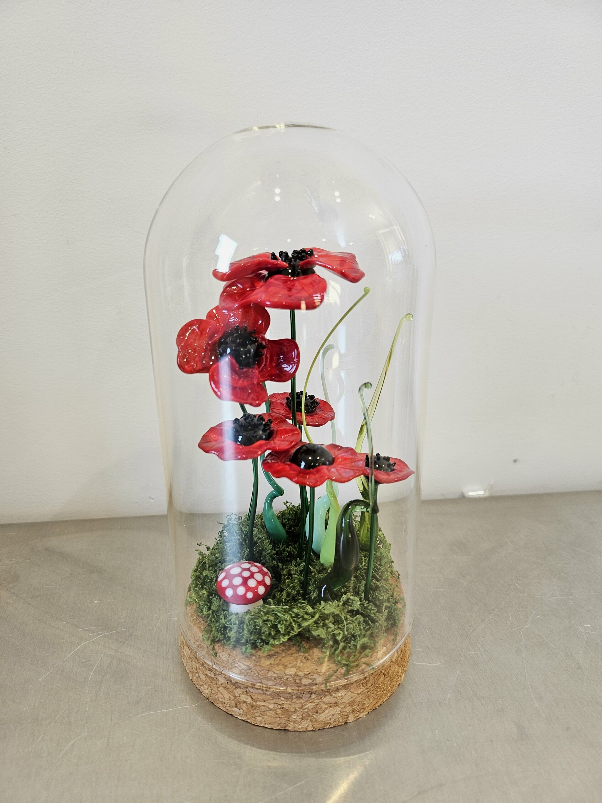 Cloche coquelicots